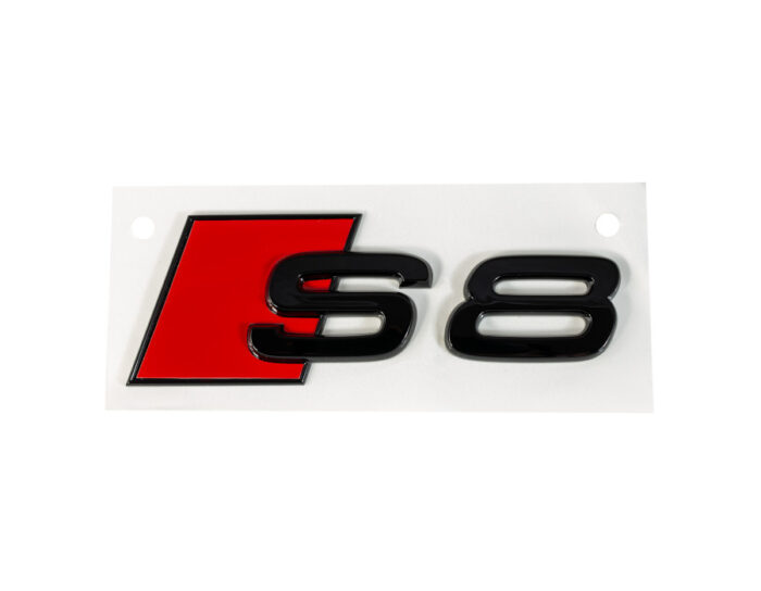 Original AUDI S8 Schriftzug, Logo in Schwarz für die Heckklappe, 10,5cm x 4,7cm – Bild 2